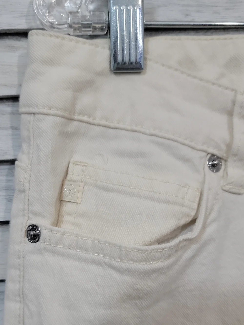 Michael Kors Off-White Cream Skinny Jeans Slim Fit Stretch - Picture 5 of 17